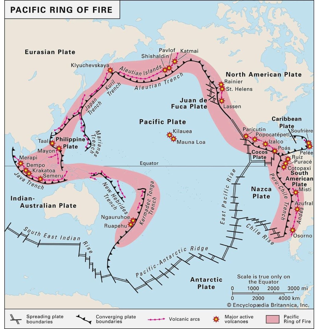 Ocean Science Fact Did you know majority of volcanoes and earthquake